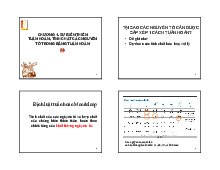 Chương 1: Sự biến thiên toàn hoàn | Bài giảng môn Hóa vôn cơ | Đại học Bách khoa hà nội