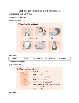 Sách bài tập Tiếng Anh lớp 3 Global Success Self-check 3