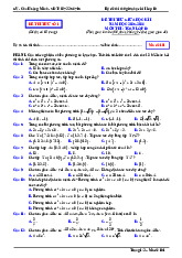 Bộ đề thi thử giữa học kì 1 Toán 10 năm học 2025 – 2026 – Chu Hoàng Minh