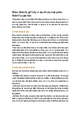 Phán đoán là gì? Lấy ví dụ về các loại phán đoán? Logic học