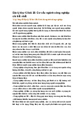 Địa lý lớp 12 bài 26: Cơ cấu ngành công nghiệp chi tiết nhất