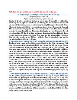 Văn mẫu lớp 6 Chân trời sáng tạo bài Viết đoạn văn ghi lại cảm xúc về một bài thơ lục bát về cha mẹ