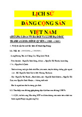 Bản sao của tài liệu lịch sử Đảng | Học viện tài chính