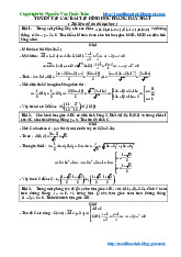110 bài toán hình học phẳng Oxy hay và khó