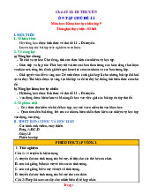 Giáo Án Ôn Tập Sinh 9 Cánh Diều Chủ Đề 11 Di Truyền