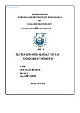 BÀI TẬP LỚN MÔN QUẢN LÝ DỰ ÁN CÔNG NGHỆ THÔNG TIN | Đại học Kinh tế Kỹ thuật Công nghiệp