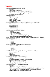 Câu hỏi trắc nghiệm chương 1,2,3 - Mônt Tin học  - Đại Học Kinh Tế - Đại học Đà Nẵng