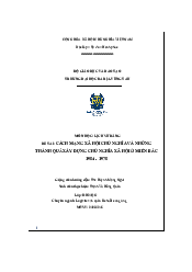 Đề tài: Cách mạng xã hội chủ nghĩa và những thành quả xây dựng chủ nghĩa xã hội miền bắc 1954-1975 | Đại học Bà Rịa - Vũng Tàu