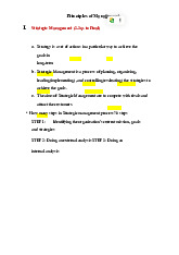 Final Exam Study Notes môn Principles of Management | Trường Đại học Quốc tế, Đại học Quốc gia Thành phố Hồ Chí Minh