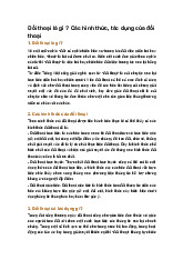 Đối thoại là gì ? Các hình thức, tác dụng của đối thoại