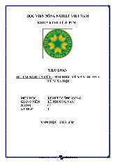 Đề tài nghiên cứu: Tìm hiểu về vấn đề bảo hiểm xã hội môn Kinh tế công cộng | Học viện Nông nghiệp Việt Nam