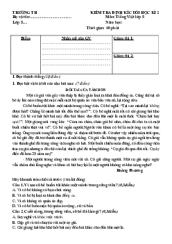 Đề thi học kì 2 môn Tiếng Việt lớp 5 - Đề 6