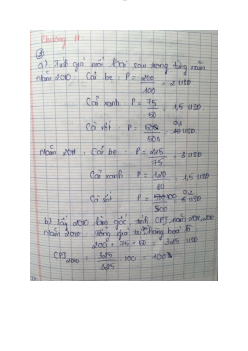 Bài tập chương 11, 12 Kinh tế vĩ mô | Đại học Công Đoàn