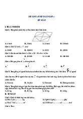 Đề ôn tập hè lớp 4 lên lớp 5 môn Toán - Đề số 10