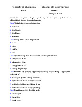 Đề thi thử tốt nghiệp THPT 2025 môn Địa lí bám sát đề minh họa - Đề 36