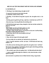 Một số gợi ý ôn thi cuối kỳ  môn Tư tưởng Hồ Chí Minh–Trường Đại học bách khoa – đại học Đà Nẵng.  