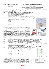 Đề Thi Thử Tốt Nghiệp 2025 Vật Lí Sở GD Bắc Ninh Giải Chi Tiết