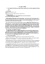 Đề cương ôn tập cuối kỳ môn Chủ nghĩa xã hội khoa học | Đại học Bách Khoa Hà Nội