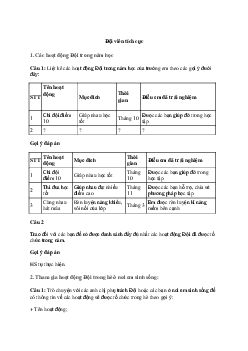 Giải Hoạt động trải nghiệm 7: Đội viên tích cực | Cánh diều