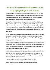 Viết bài văn kể lại một truyện truyền thuyết hoặc cổ tích | Văn mẫu 6 Cánh Diều