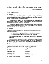 Giáo trình Công nghệ vật liệu trong Y Sinh Học | Trường Đại học Y Dược, Đại học Quốc gia Hà Nội