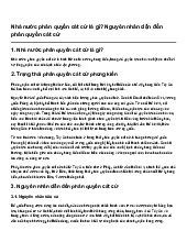 Nhà nước phân quyền cát cứ là gì? Nguyên nhân dẫn đến phân quyền cát cứ