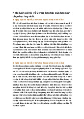 Nghị luận xã hội về ý thức học tập của học sinh chọn lọc hay nhất