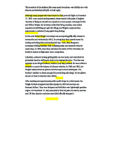 The Wright Brothers: Pioneers of Aviation and the First Airplane