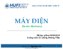 Chương 1 - Lý Thuyết Cơ Sở Về Máy Điện SV HUFI 0101003239