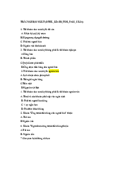 Bài trắc nghiệm về nguồn lực kinh tế| Đại học Lao động - Xã hội