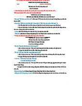 ĐỀ 6 ĐẤT NƯỚC - Ôn Tập Về Văn Hóa Nhân Dân và Ca Dao Thần Thoại