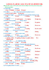 Bài tập danh động từ (gerund) và động từ nguyên mẫu (infinitive verb) | Học viện Hành chính Quốc gia