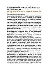 Viết đoạn văn về khoảng cách thế hệ trong gia đình bằng tiếng Anh