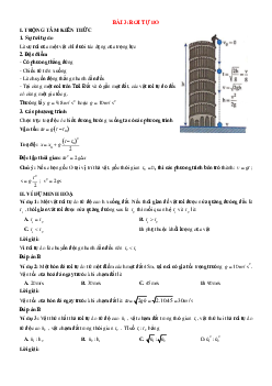 Lý thuyết và trắc nghiệm bài Rơi tự do Vật lí 10 có lời giải và đáp án