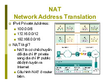 Kiến thức về mạng NAT Network Address Translation - Mạng máy tính - Học Viện Kỹ Thuật Mật Mã