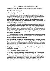 Chương 7 Kế Hoạch Cung Ứng Vật Tư  6 môn Lập kế hoạch doanh nghiệp  | Học viện Nông nghiệp Việt Nam