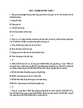 Trắc nghiệm Kế toán tài chính Phần 2 | Đại học Quy Nhơn