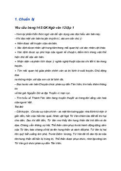 Soạn bài Chuyện chức phán sự đền Tản Viên | Ngữ văn 12 Cánh diều (Tập 1)