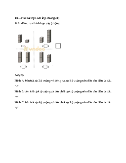 Giải vở bài tập Toán lớp 1 trang 21, 22 sách Cánh Diều