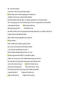 Câu hỏi trắc nghiệm môn Nguyên lí kế toán có đáp án