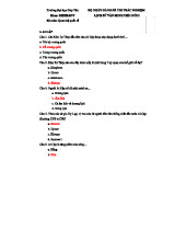 150 Câu Trắc Nghiệm Lịch Sử Văn Minh Thế Giới I - Lập Phương 1