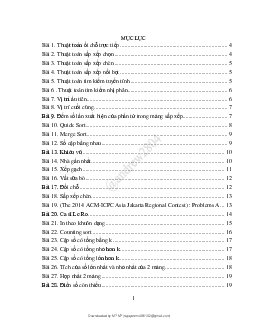 Các bài toán tìm kiếm và sắp xếp