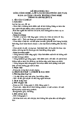 Kế hoạch bài dạy Bài 6: An toàn với môi trường công nghệ trong gia đình (Tiết 1) môn Công nghệ lớp 3 (Sách Chân trời sáng tạo)