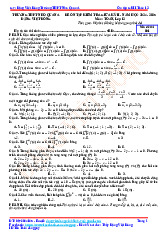 Tuyển tập 06 đề ôn tập kiểm tra giữa học kỳ 2 môn Toán 12 năm 2024 – 2025 có đáp án