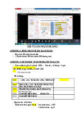 Kế toán ngân hàng môn Chuyên ngành Marketing | Học viện Nông nghiệp Việt Nam