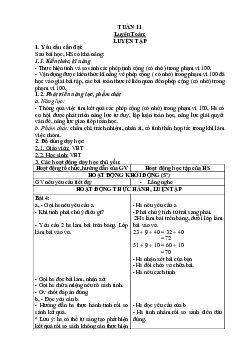 Giáo án buổi 2 Toán 2 sách Cánh diều (Cả năm) | Tuần 11