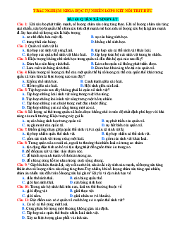 Trắc nghiệm KHTN 8 Kết nối tri thức bài 43 Quần xã sinh vật (có đáp án)