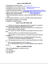 Câu Hỏi Kinh Tế Cơ Bản và Mô Hình Kinh Tế môn Kinh tế vi mô | Trường Đại học Kinh Tế Quốc Dân
