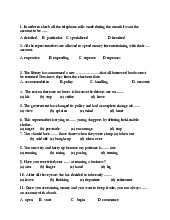 Tổng hợp bài tập ôn tập tiếng anh cơ bản 2 | Học viện tài chính