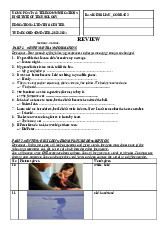 Basic english Course 3 - Second semester review exercises môn Tiếng Anh | Học viện Công Nghệ Bưu Chính Viễn Thông